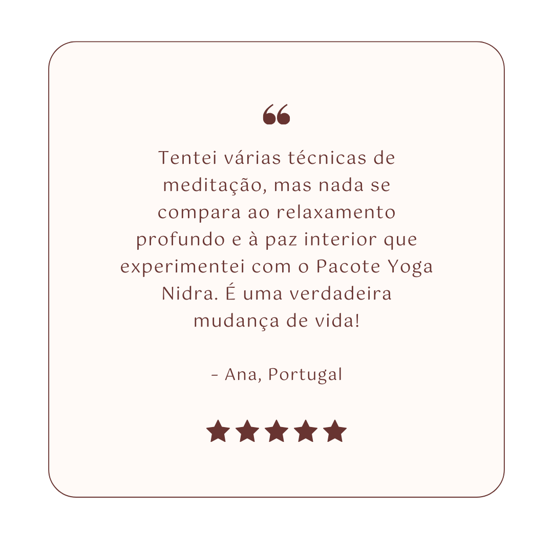 Testemunhos 1 - Pack Yoga Nidra